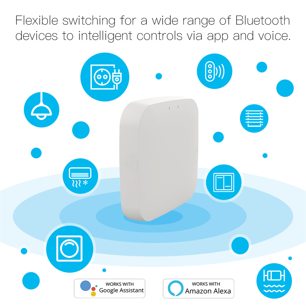 MOES Wireless Tuya Bluetooth Gateway Smart WiFi Hu02