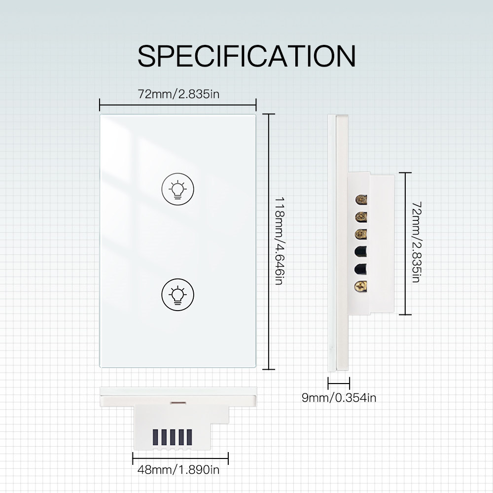 MOES Tuya WiFi Multi-gang Smart Light Dimmer Switc06