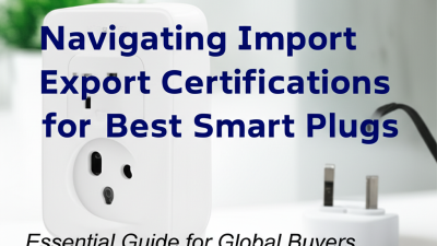 Navigating Import Export Certifications for Best Smart Plugs Essential Guide for Global Buyers