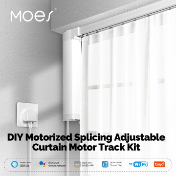 MOES Smart WiFi DIY Electric Motorised Spicing Curtain Tracks System