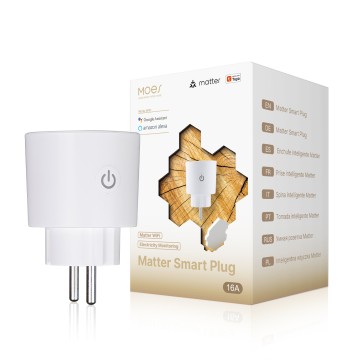MOES Tuya Smart Matter Plug WiFi Socket 16A