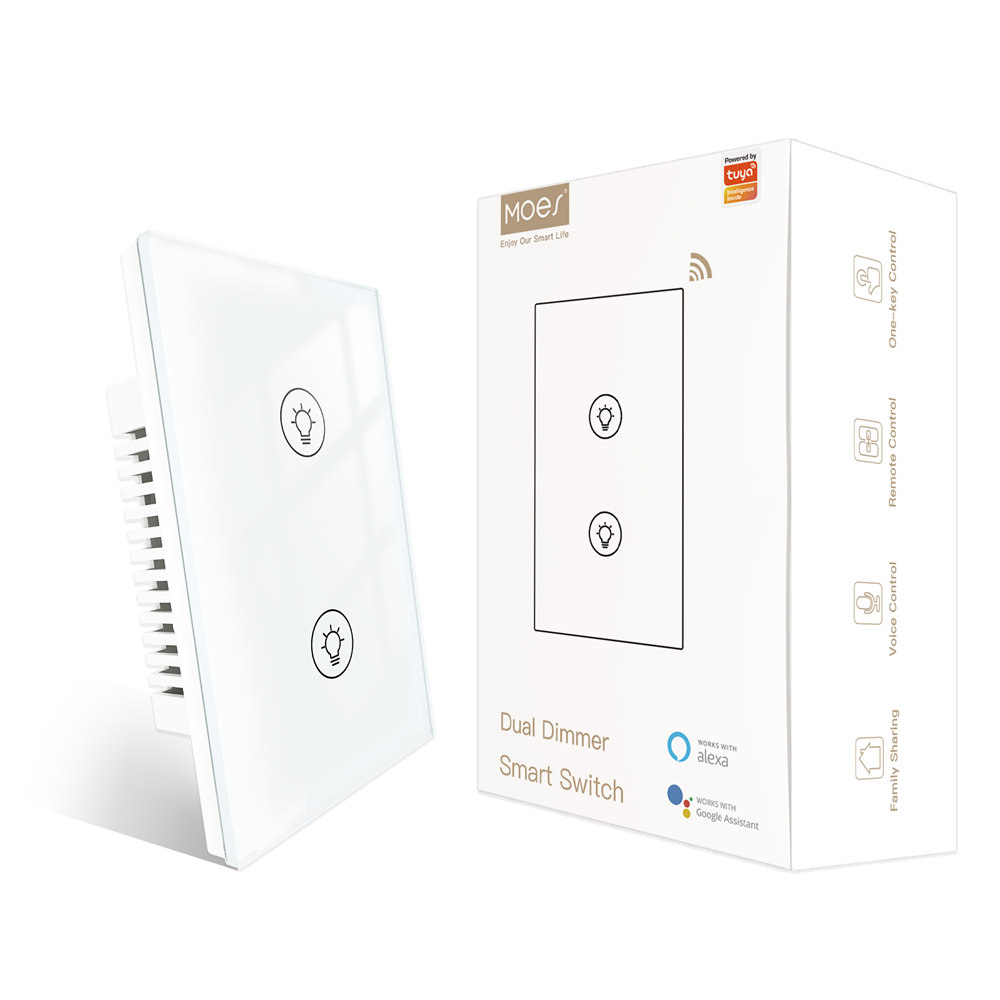 MOES Tuya WiFi Multi-gang Smart Light Dimmer Switc01