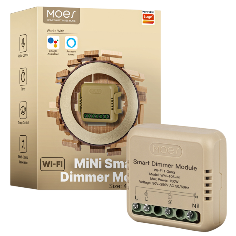 Tuya WiFi Smart Dimmer Switch Module Timer Diy Breaker Light Dimmer Switch 12 Gang With Alexa Google Home (1)